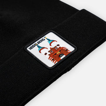 HEIDELBERG BRÜCKENTOR Patch Beanie bestickt, Headwear, Rib Beanie, Strickmütze
