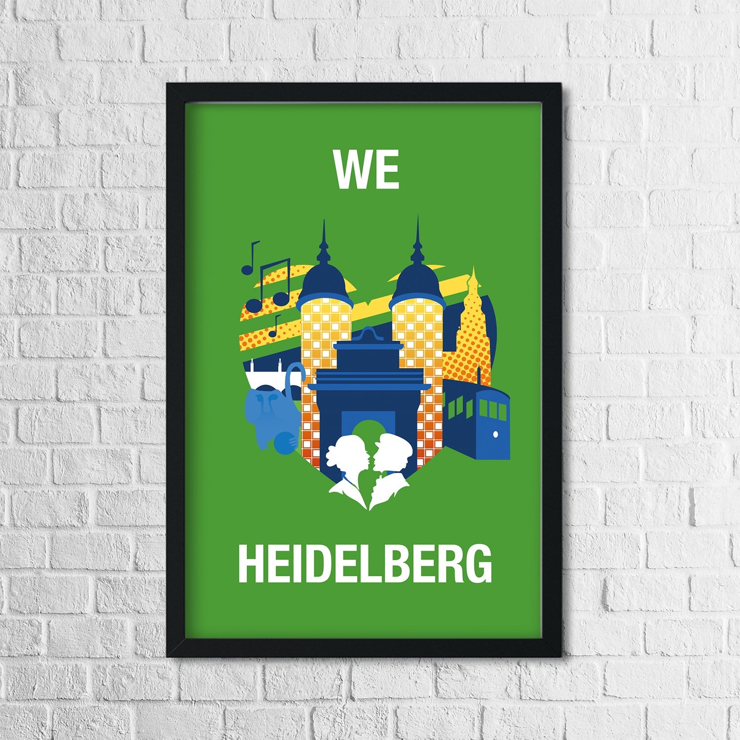 Heidelberg Poster Herz grün
