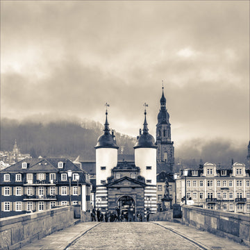 Heidelberg Poster Alte Brücke Sepia